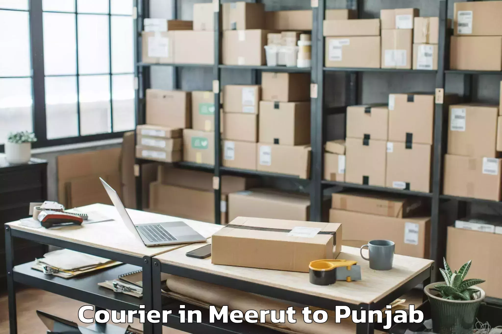 Get Meerut to Laungowal Courier